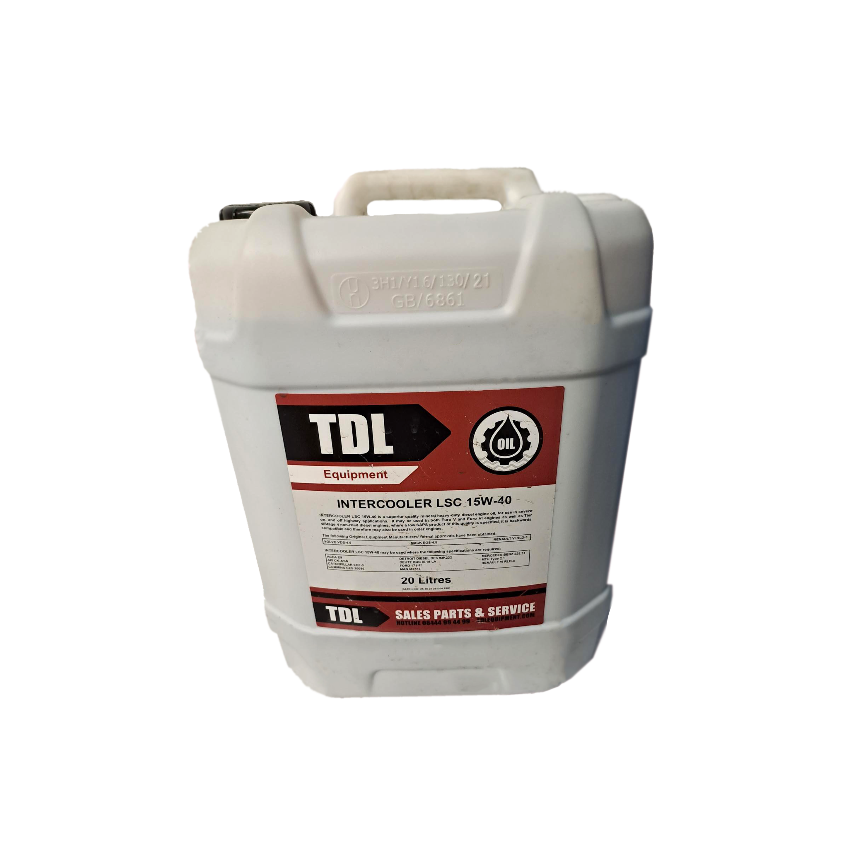 Intercooler Engine Oil  LSC 15W-40 (T4 LOW SAP) 20 Litre Canister